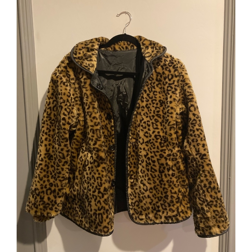 Vintage Reversible Leopard Coat